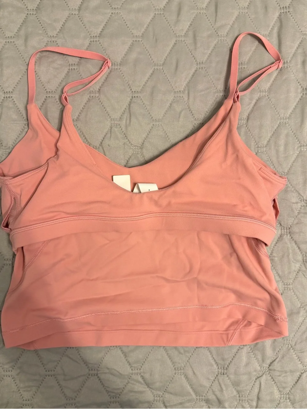 lululemon athletica Align Cropped Cami Tank Top Pink - Size 8